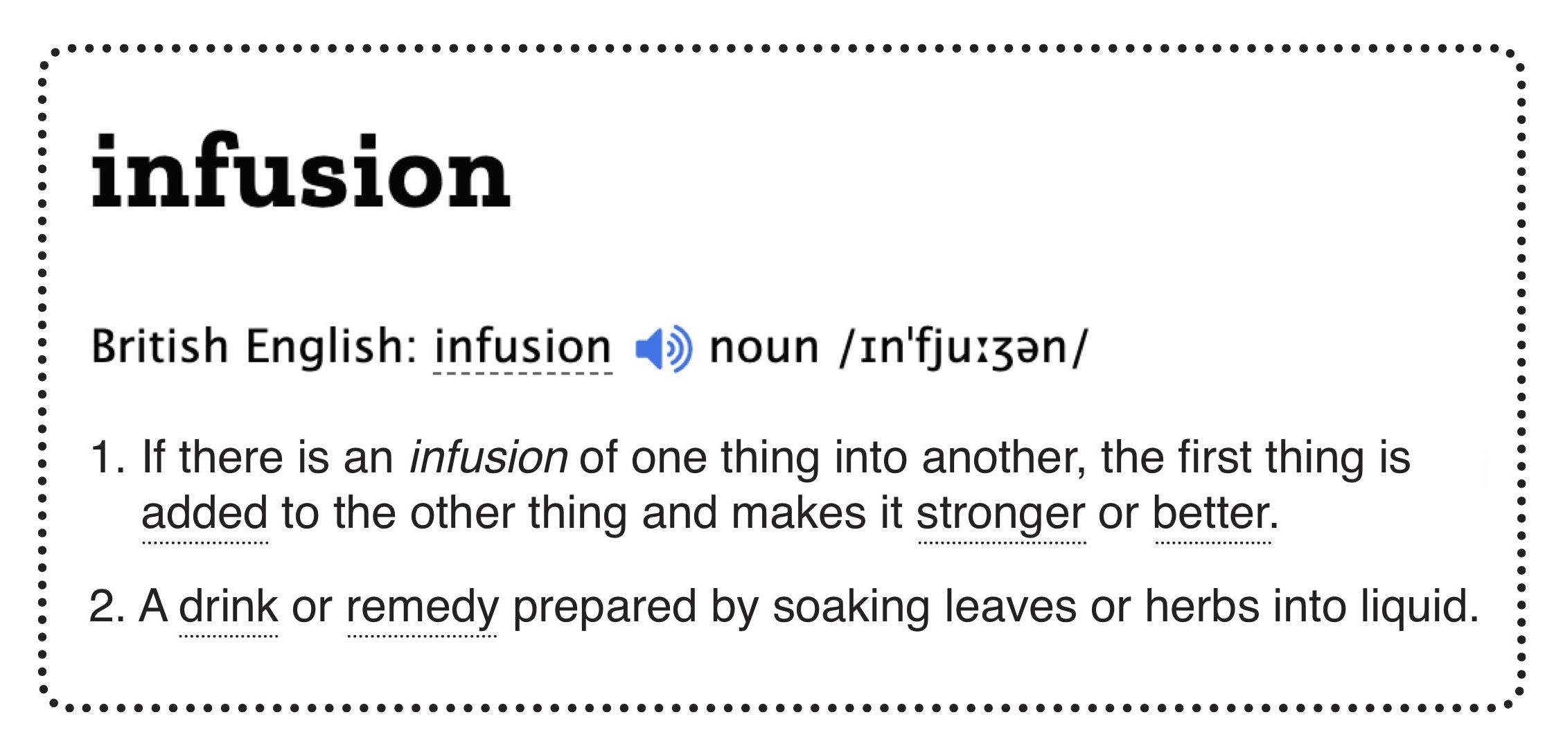 Infusion definitions image