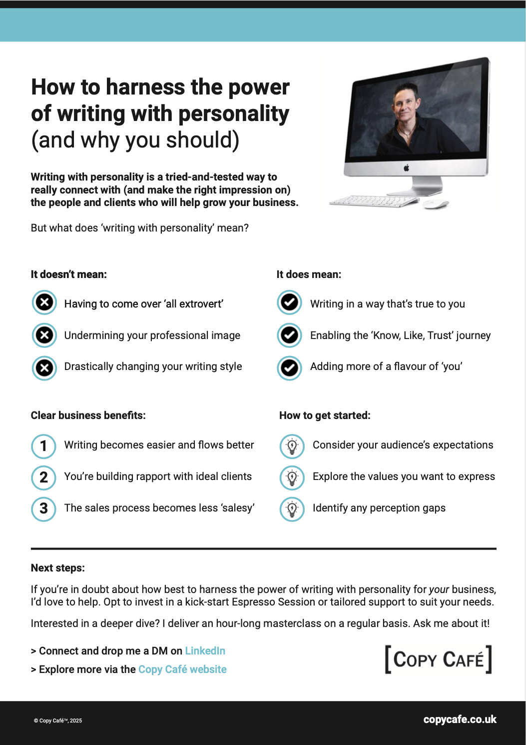 writing with personality image